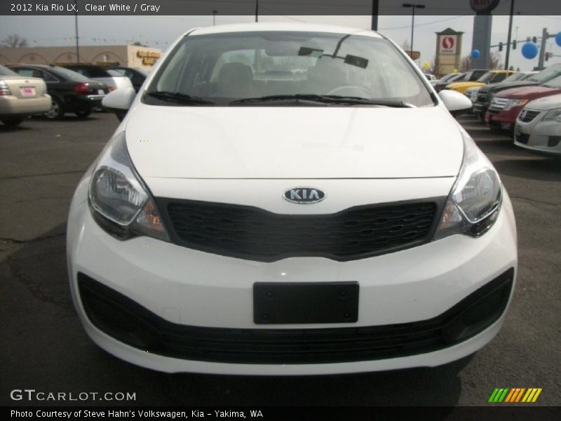 Clear White / Gray 2012 Kia Rio LX