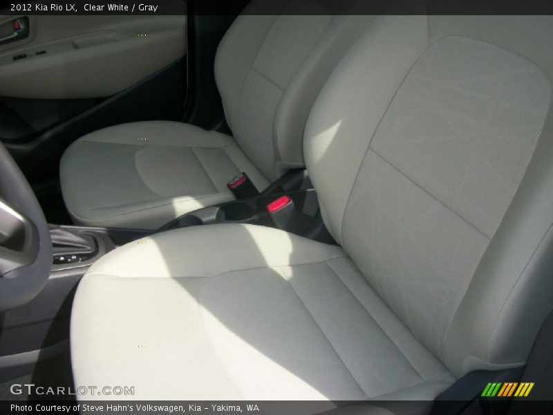 Clear White / Gray 2012 Kia Rio LX