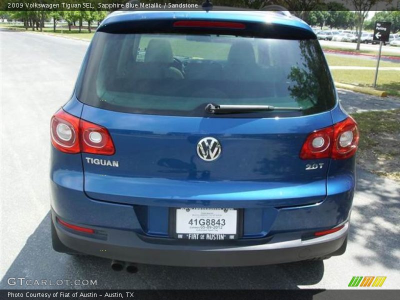 Sapphire Blue Metallic / Sandstone 2009 Volkswagen Tiguan SEL