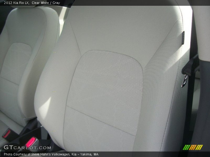 Clear White / Gray 2012 Kia Rio LX