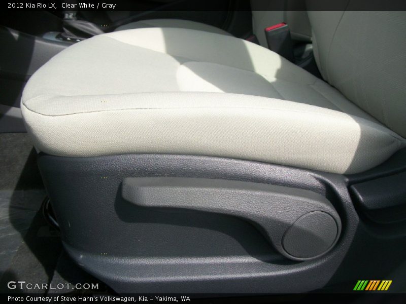 Clear White / Gray 2012 Kia Rio LX