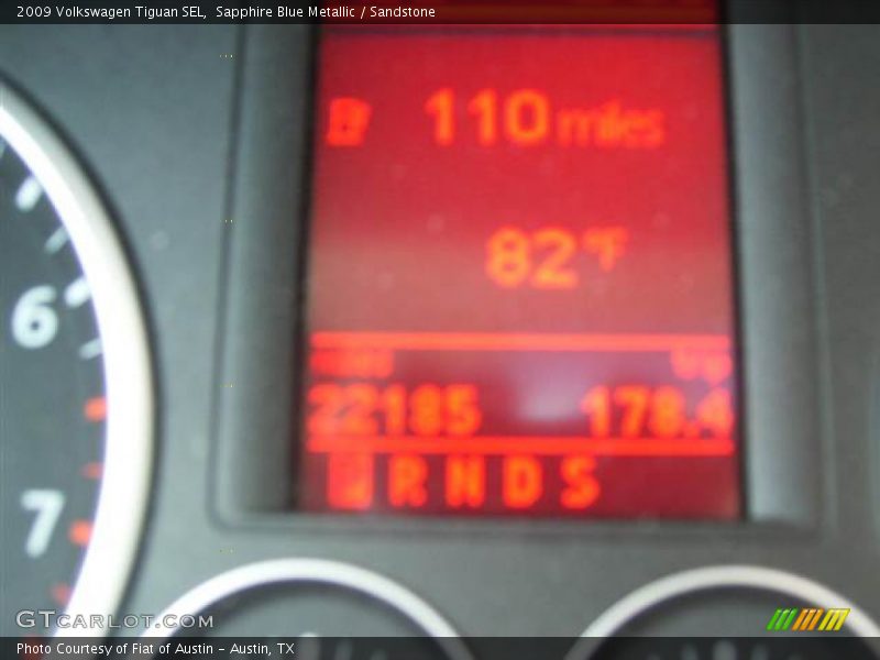 Sapphire Blue Metallic / Sandstone 2009 Volkswagen Tiguan SEL