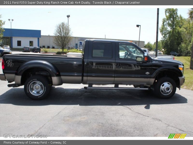 Tuxedo Black / Chaparral Leather 2011 Ford F350 Super Duty King Ranch Crew Cab 4x4 Dually