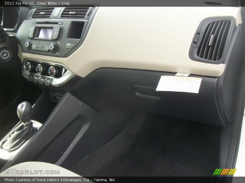 Clear White / Gray 2012 Kia Rio LX
