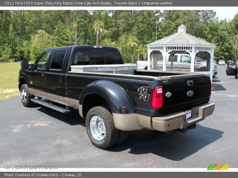 Tuxedo Black / Chaparral Leather 2011 Ford F350 Super Duty King Ranch Crew Cab 4x4 Dually