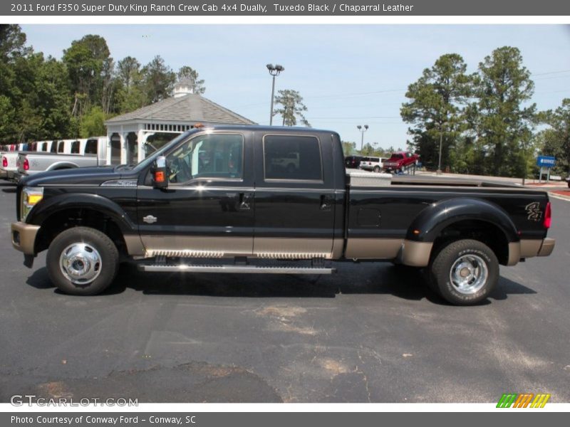 Tuxedo Black / Chaparral Leather 2011 Ford F350 Super Duty King Ranch Crew Cab 4x4 Dually