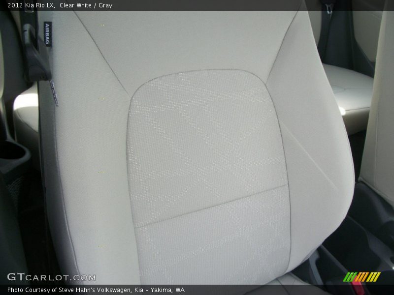 Clear White / Gray 2012 Kia Rio LX