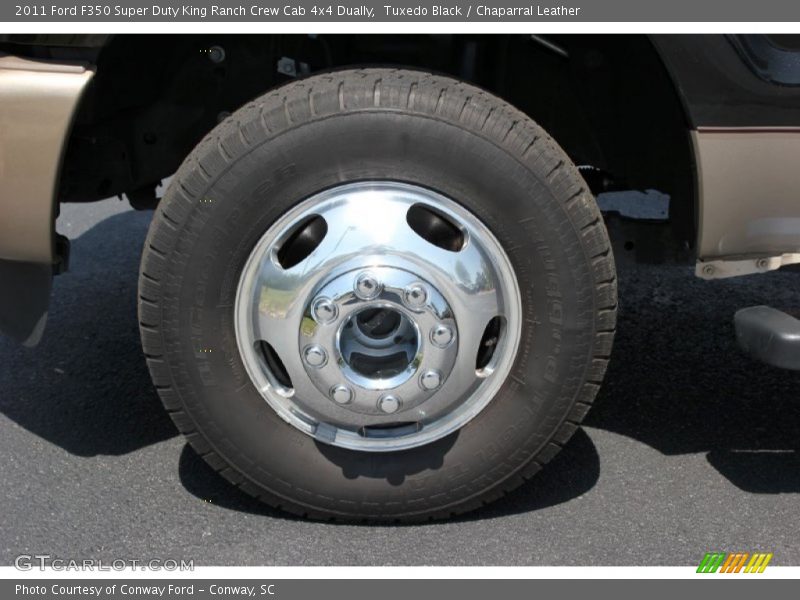 Tuxedo Black / Chaparral Leather 2011 Ford F350 Super Duty King Ranch Crew Cab 4x4 Dually