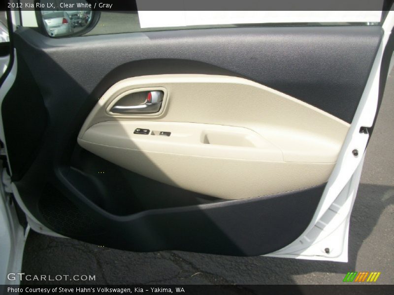 Clear White / Gray 2012 Kia Rio LX
