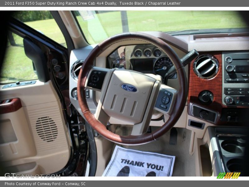 Tuxedo Black / Chaparral Leather 2011 Ford F350 Super Duty King Ranch Crew Cab 4x4 Dually