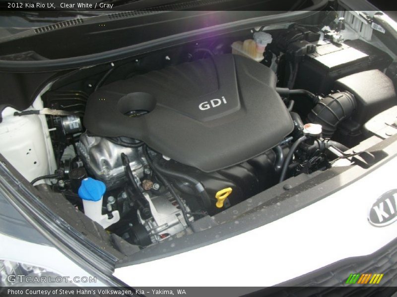  2012 Rio LX Engine - 1.6 Liter GDi DOHC 16-Valve CVVT 4 Cylinder