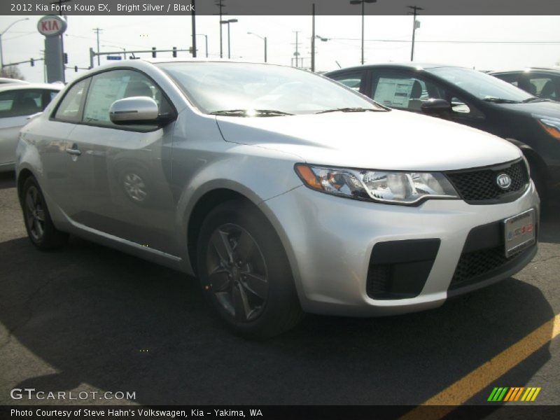 Bright Silver / Black 2012 Kia Forte Koup EX
