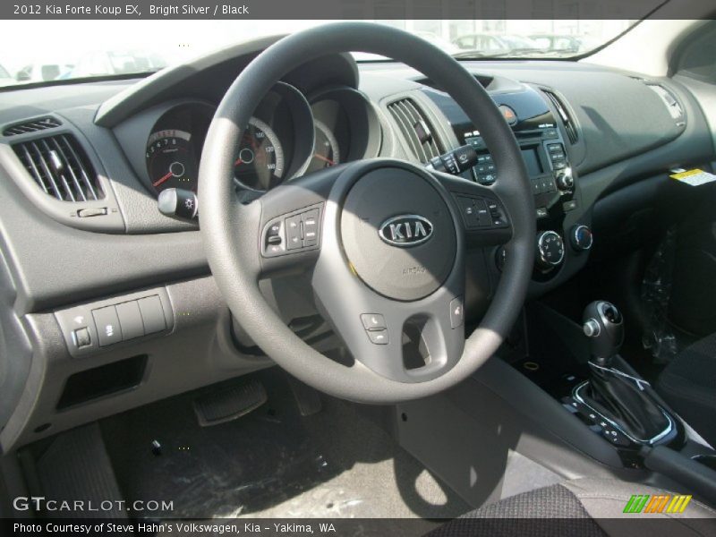 Bright Silver / Black 2012 Kia Forte Koup EX