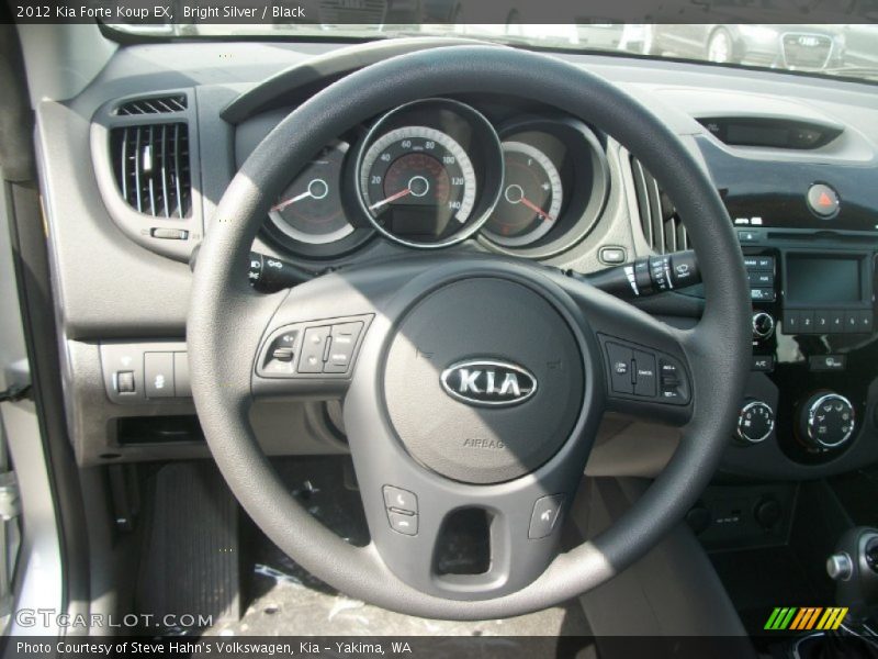 Bright Silver / Black 2012 Kia Forte Koup EX