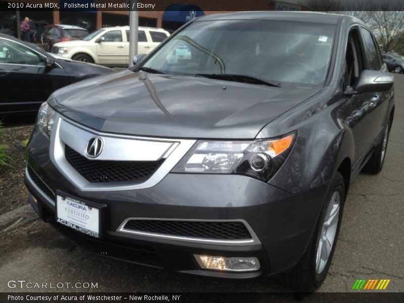 Polished Metal Metallic / Ebony 2010 Acura MDX