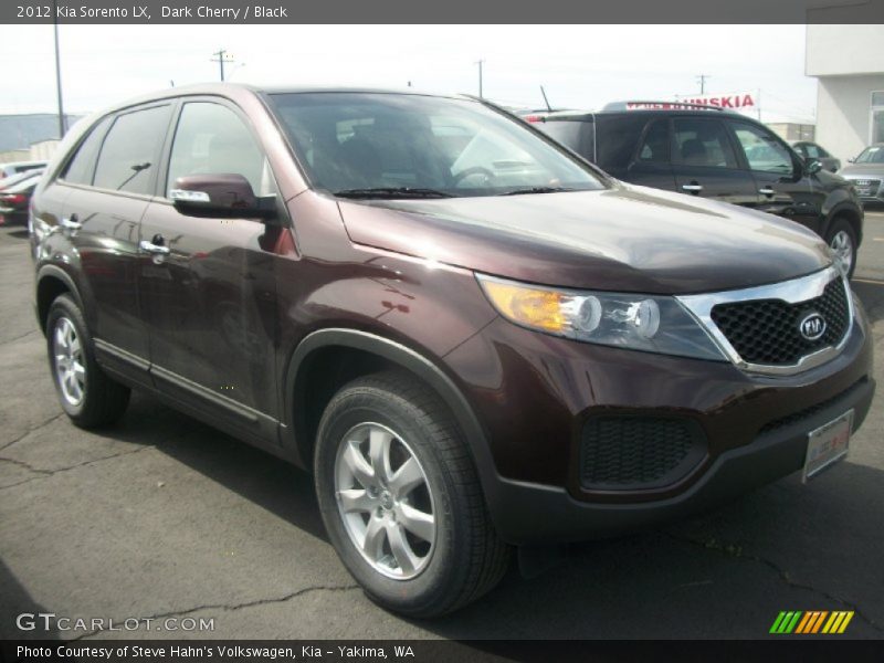 Dark Cherry / Black 2012 Kia Sorento LX