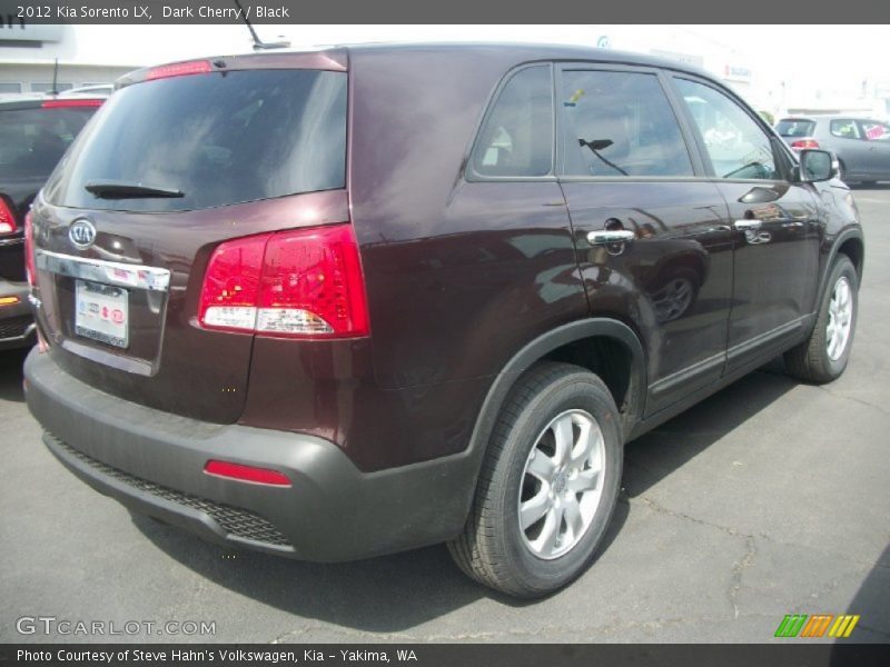 Dark Cherry / Black 2012 Kia Sorento LX