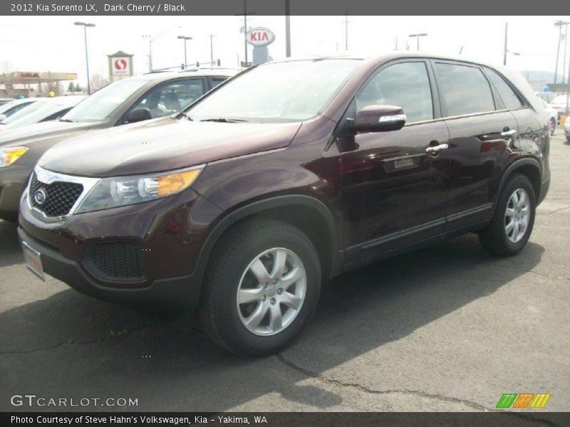 Dark Cherry / Black 2012 Kia Sorento LX