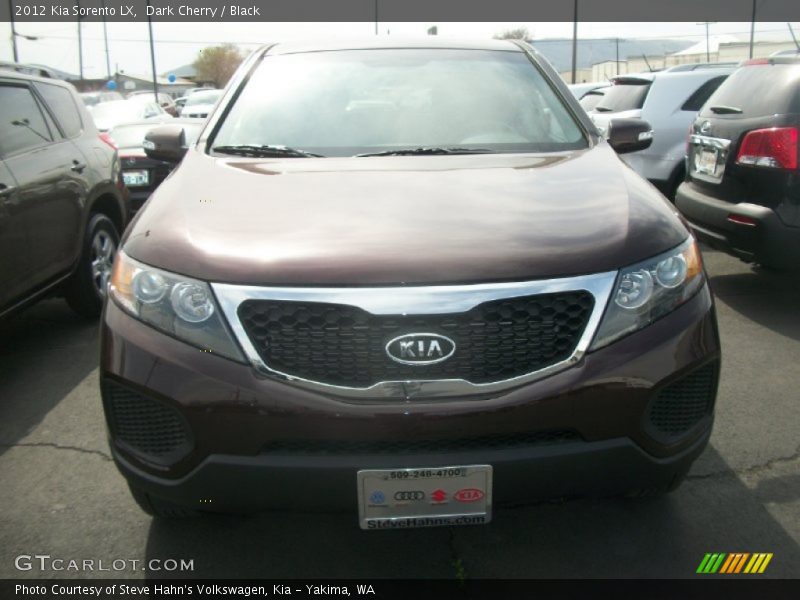 Dark Cherry / Black 2012 Kia Sorento LX