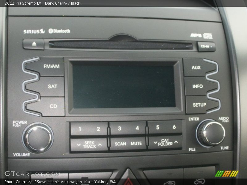 Dark Cherry / Black 2012 Kia Sorento LX