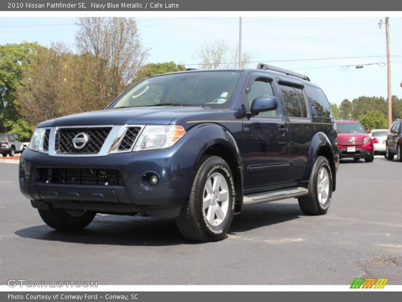 Navy Blue Metallic / Cafe Latte 2010 Nissan Pathfinder SE