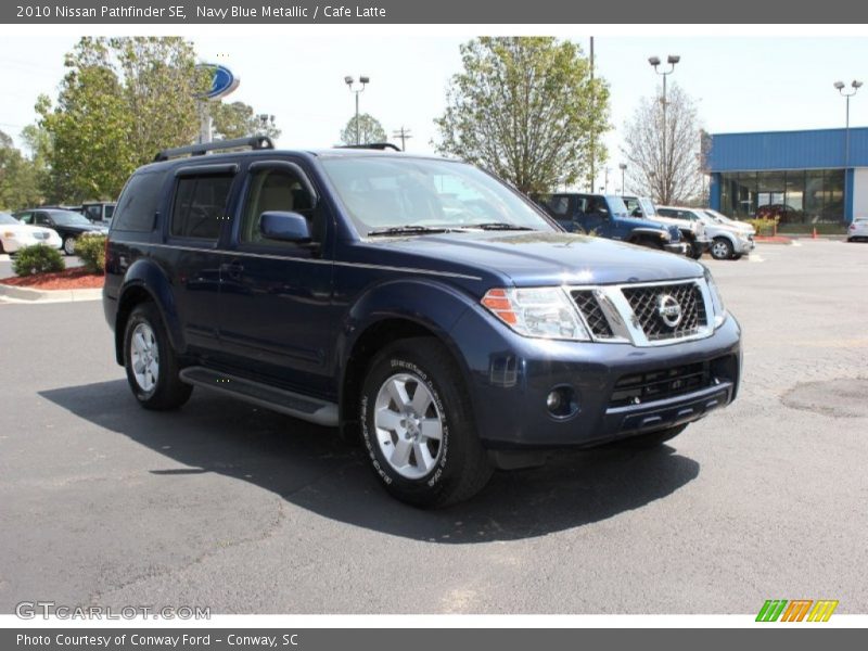 Navy Blue Metallic / Cafe Latte 2010 Nissan Pathfinder SE