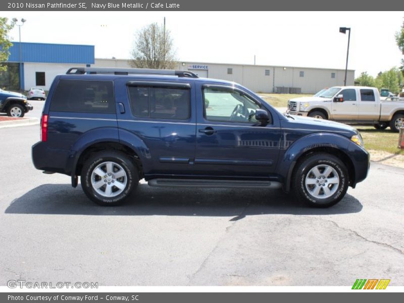 Navy Blue Metallic / Cafe Latte 2010 Nissan Pathfinder SE