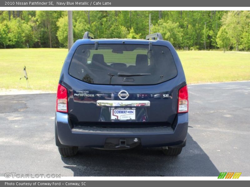 Navy Blue Metallic / Cafe Latte 2010 Nissan Pathfinder SE