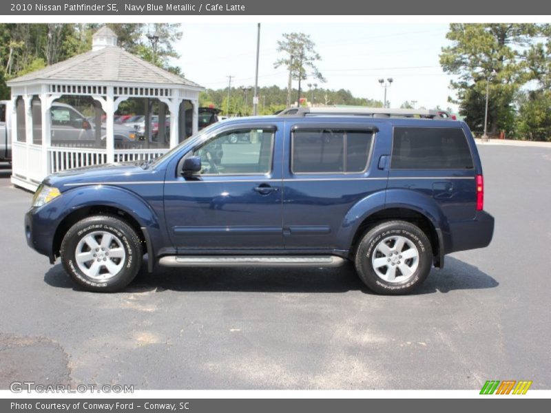 Navy Blue Metallic / Cafe Latte 2010 Nissan Pathfinder SE