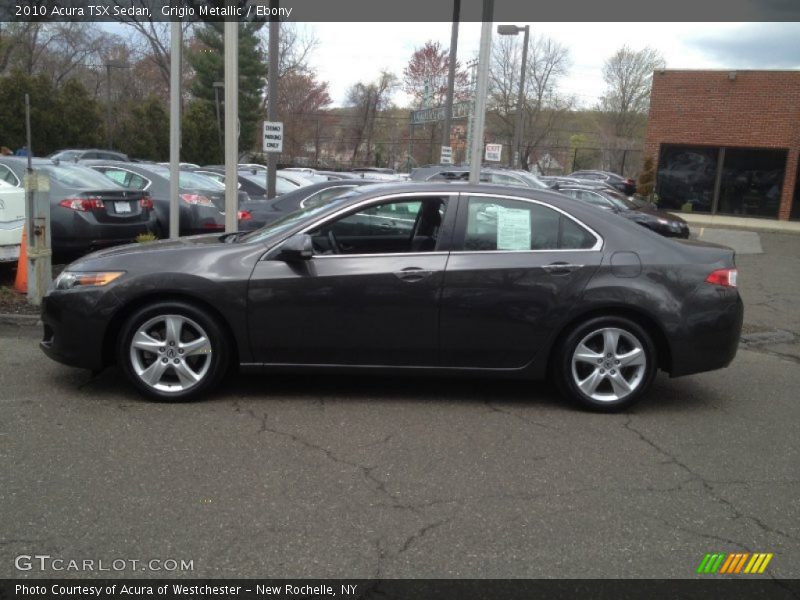 Grigio Metallic / Ebony 2010 Acura TSX Sedan