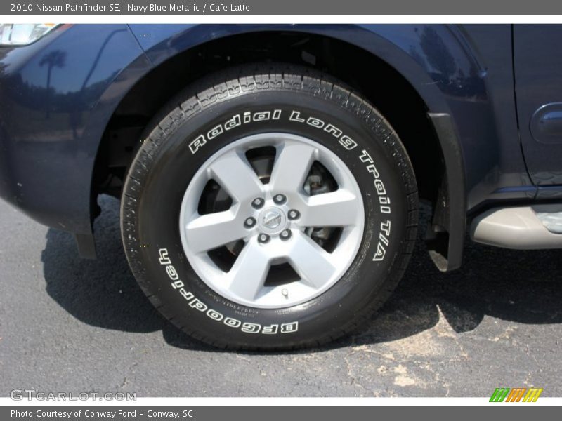 Navy Blue Metallic / Cafe Latte 2010 Nissan Pathfinder SE