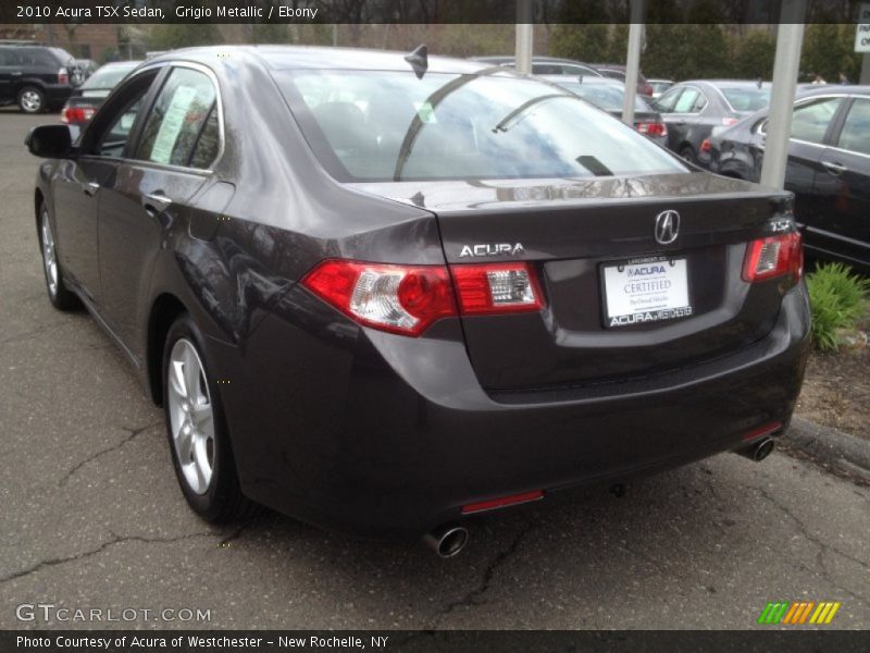 Grigio Metallic / Ebony 2010 Acura TSX Sedan