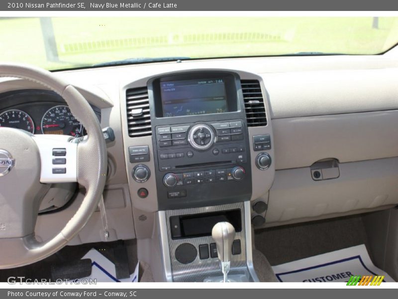 Navy Blue Metallic / Cafe Latte 2010 Nissan Pathfinder SE