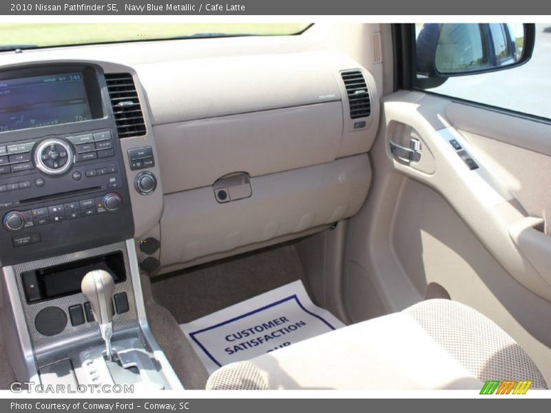 Navy Blue Metallic / Cafe Latte 2010 Nissan Pathfinder SE