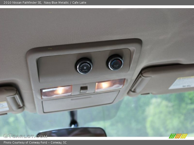 Navy Blue Metallic / Cafe Latte 2010 Nissan Pathfinder SE