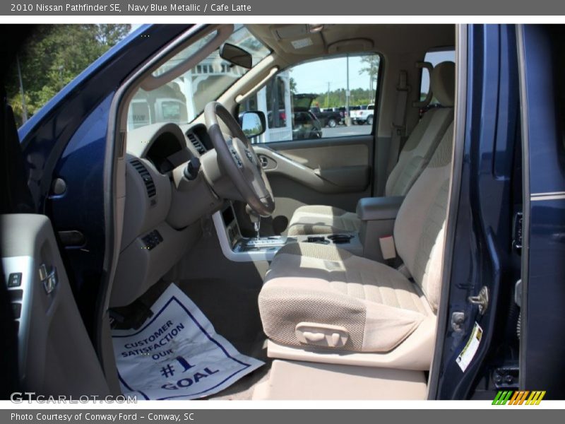 Navy Blue Metallic / Cafe Latte 2010 Nissan Pathfinder SE