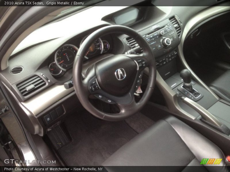 Grigio Metallic / Ebony 2010 Acura TSX Sedan