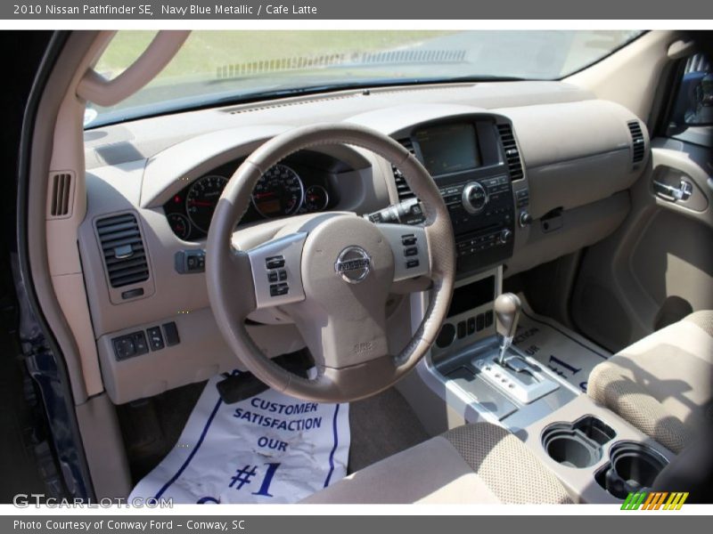 Navy Blue Metallic / Cafe Latte 2010 Nissan Pathfinder SE