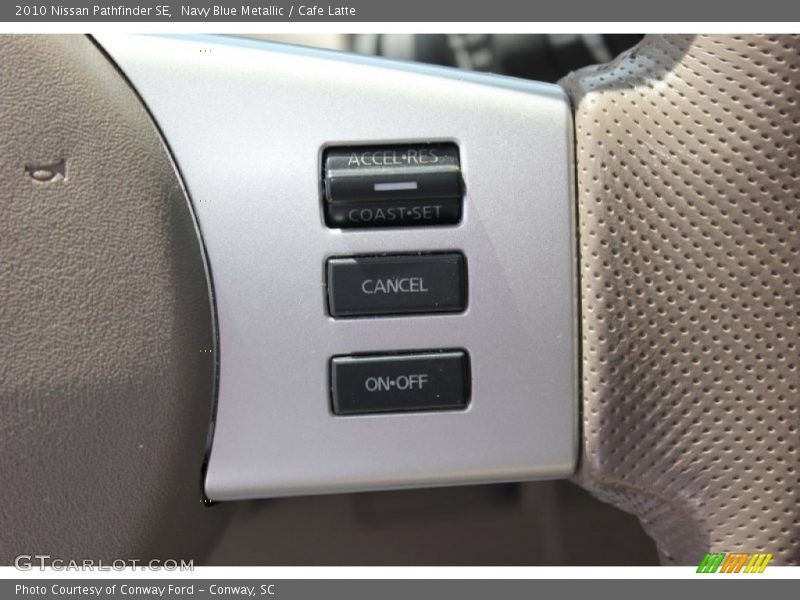 Navy Blue Metallic / Cafe Latte 2010 Nissan Pathfinder SE