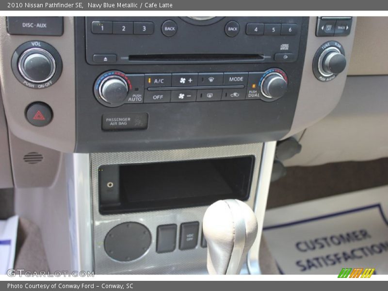 Navy Blue Metallic / Cafe Latte 2010 Nissan Pathfinder SE