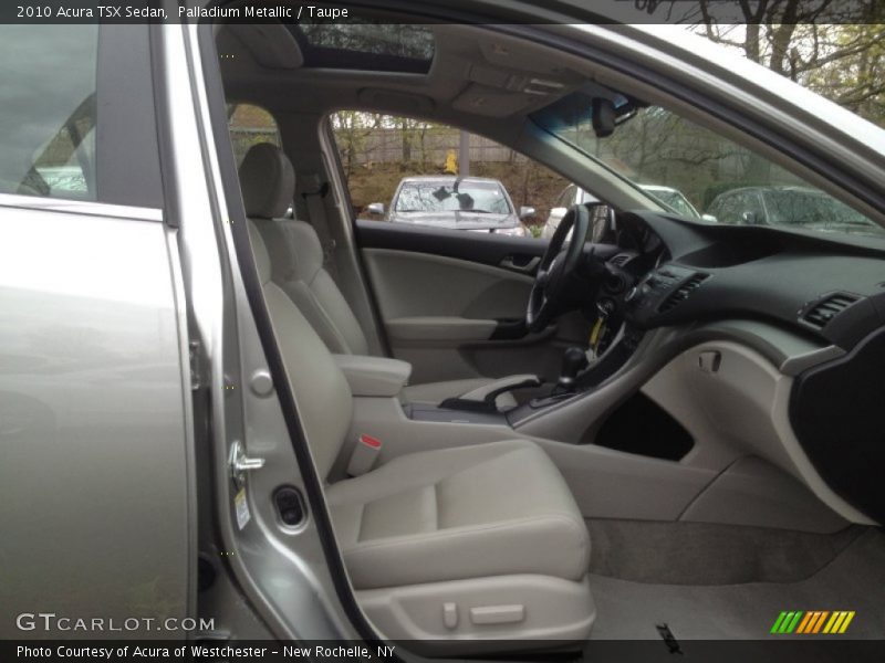 Palladium Metallic / Taupe 2010 Acura TSX Sedan