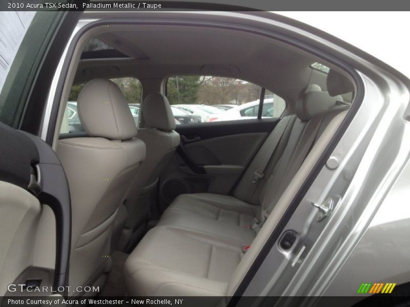 Palladium Metallic / Taupe 2010 Acura TSX Sedan