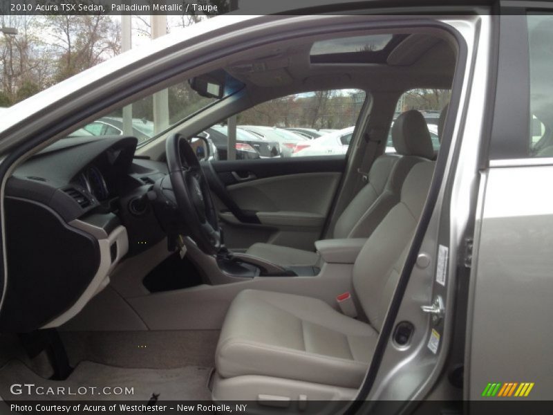 Palladium Metallic / Taupe 2010 Acura TSX Sedan
