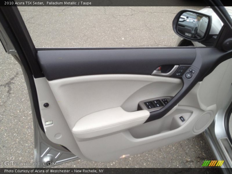 Palladium Metallic / Taupe 2010 Acura TSX Sedan