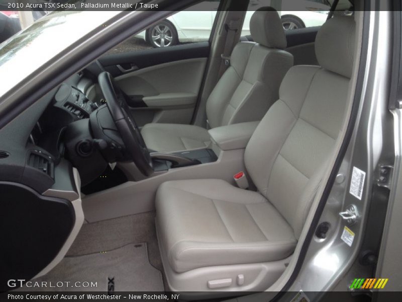 Palladium Metallic / Taupe 2010 Acura TSX Sedan