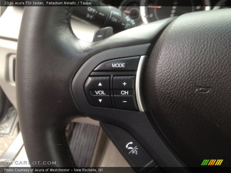 Palladium Metallic / Taupe 2010 Acura TSX Sedan