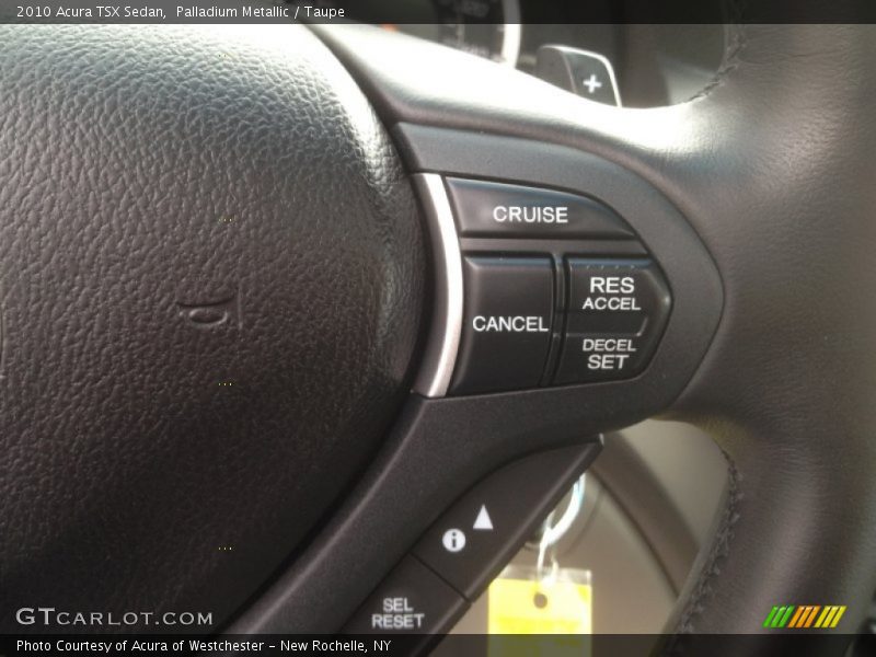 Palladium Metallic / Taupe 2010 Acura TSX Sedan