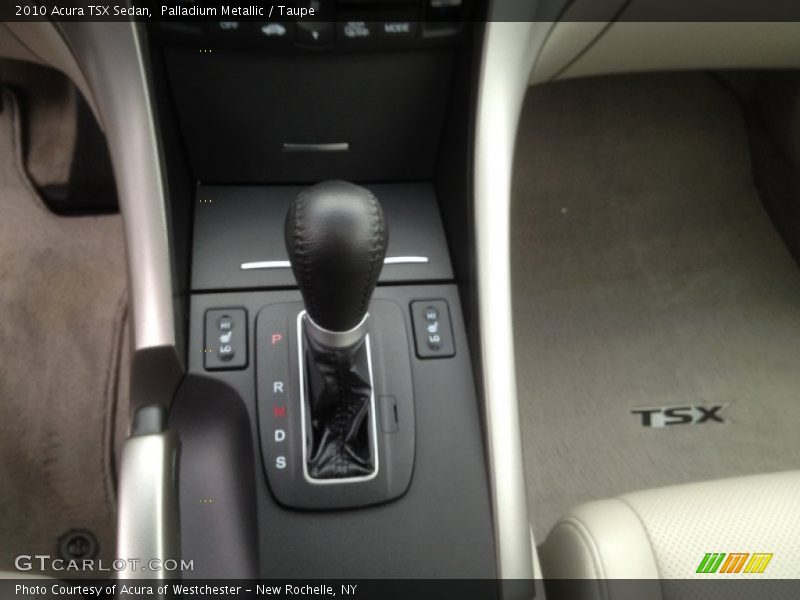 Palladium Metallic / Taupe 2010 Acura TSX Sedan