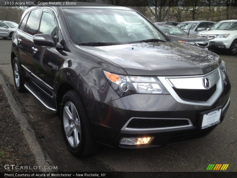 Grigio Metallic / Ebony 2010 Acura MDX