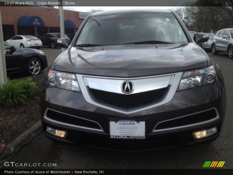 Grigio Metallic / Ebony 2010 Acura MDX